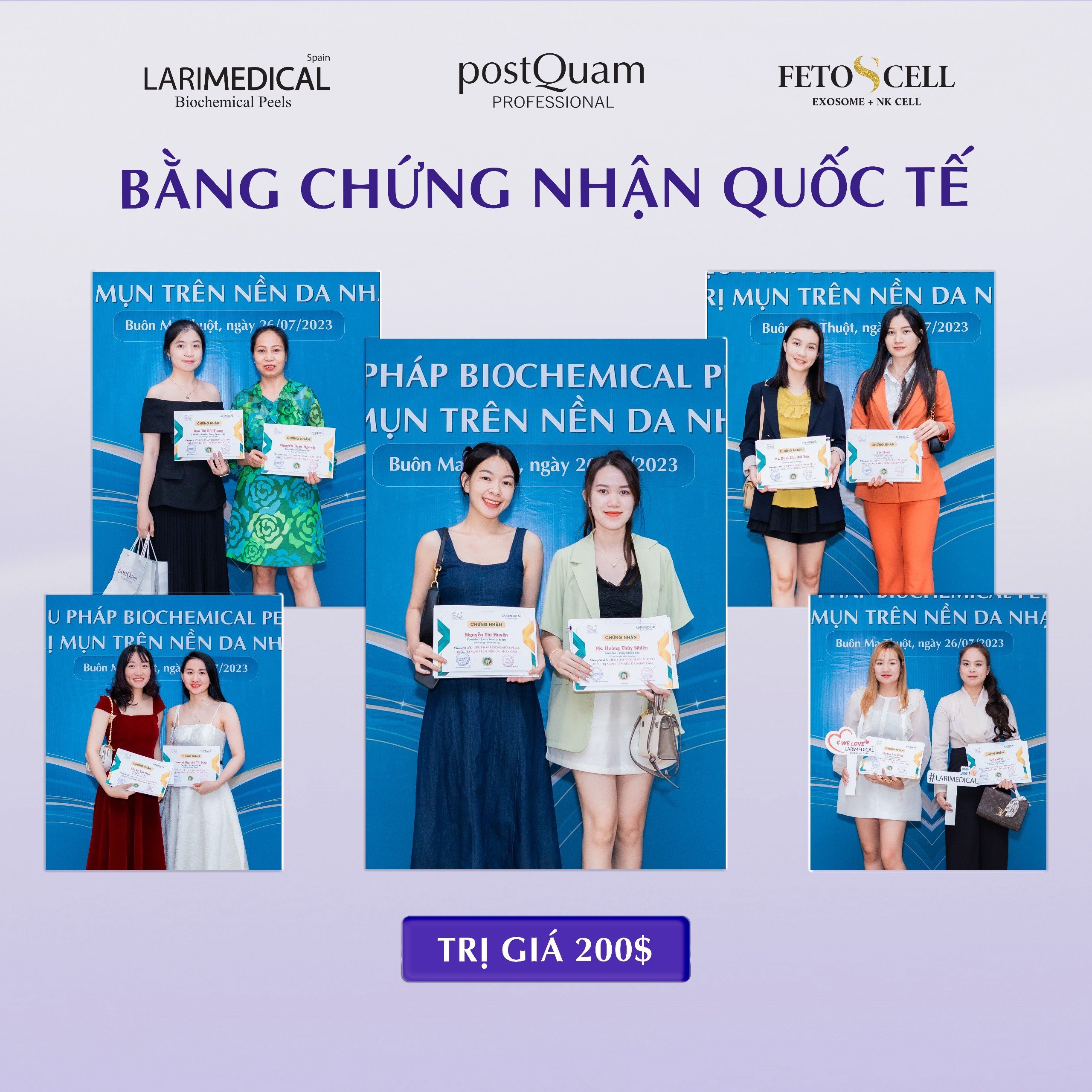 Khách tham dự sẽ được nhận bằng chứng nhận quốc tế